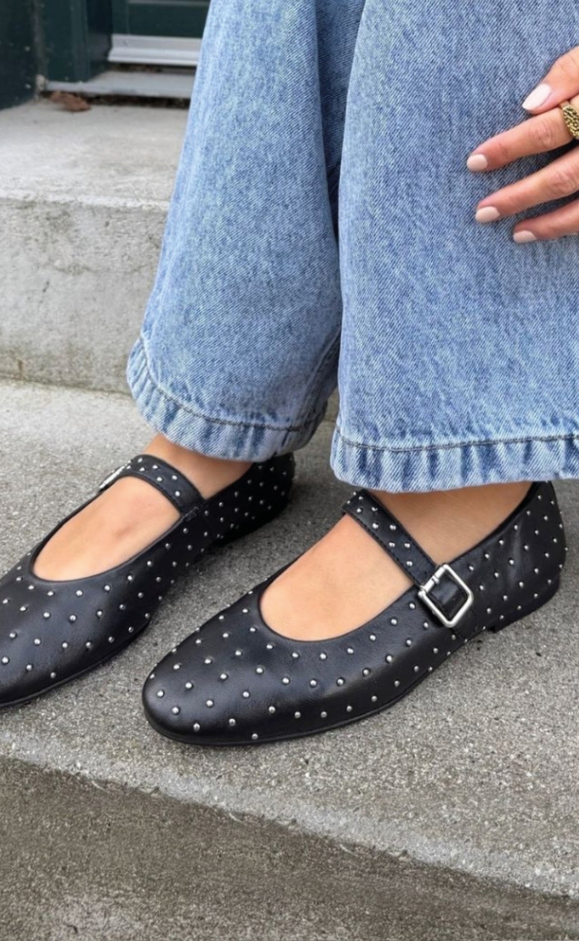 Copenhagen Shoes Ballerina - Forever Love - Black Online salg
