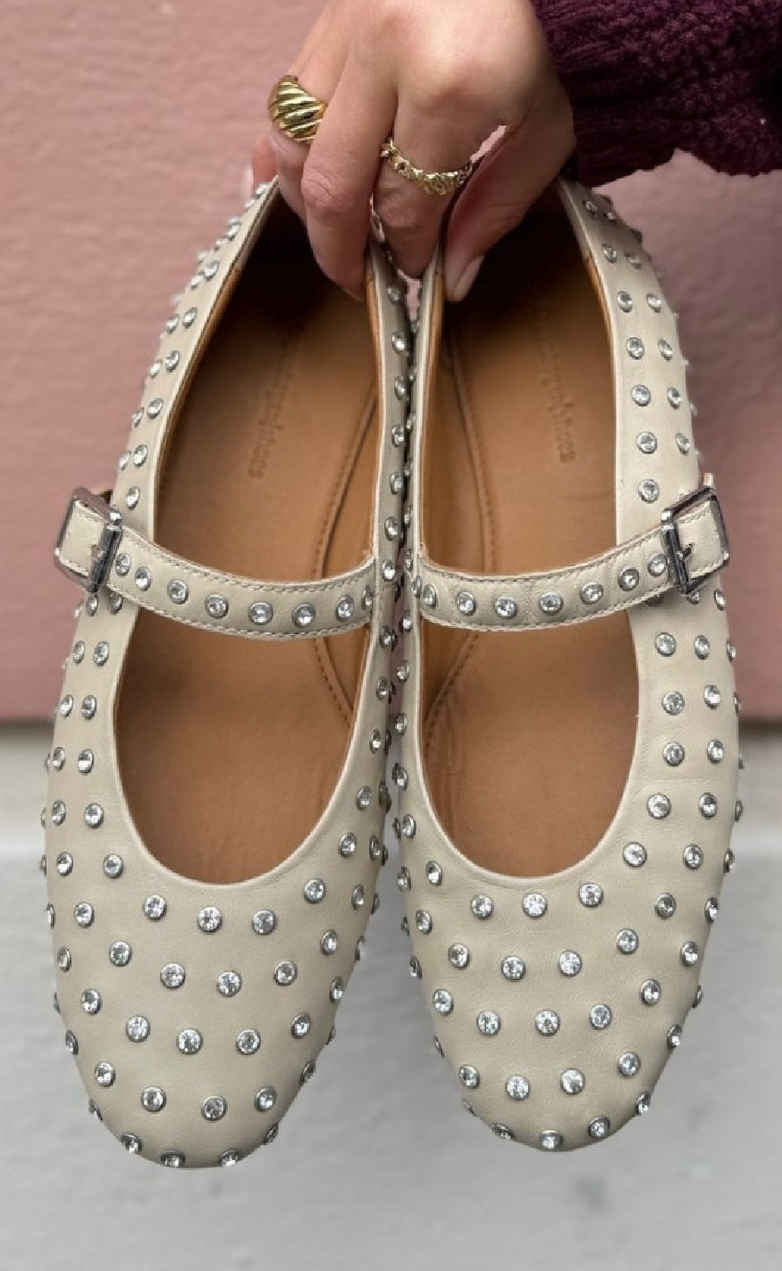 Copenhagen Shoes Ballerinaer - The Lovely Move - Beige Online Hot Salg