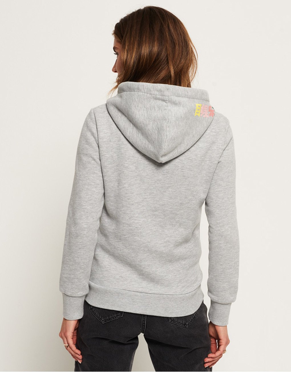 Superdry Lady Vintage Logo Rainbow Stripe Hoodie