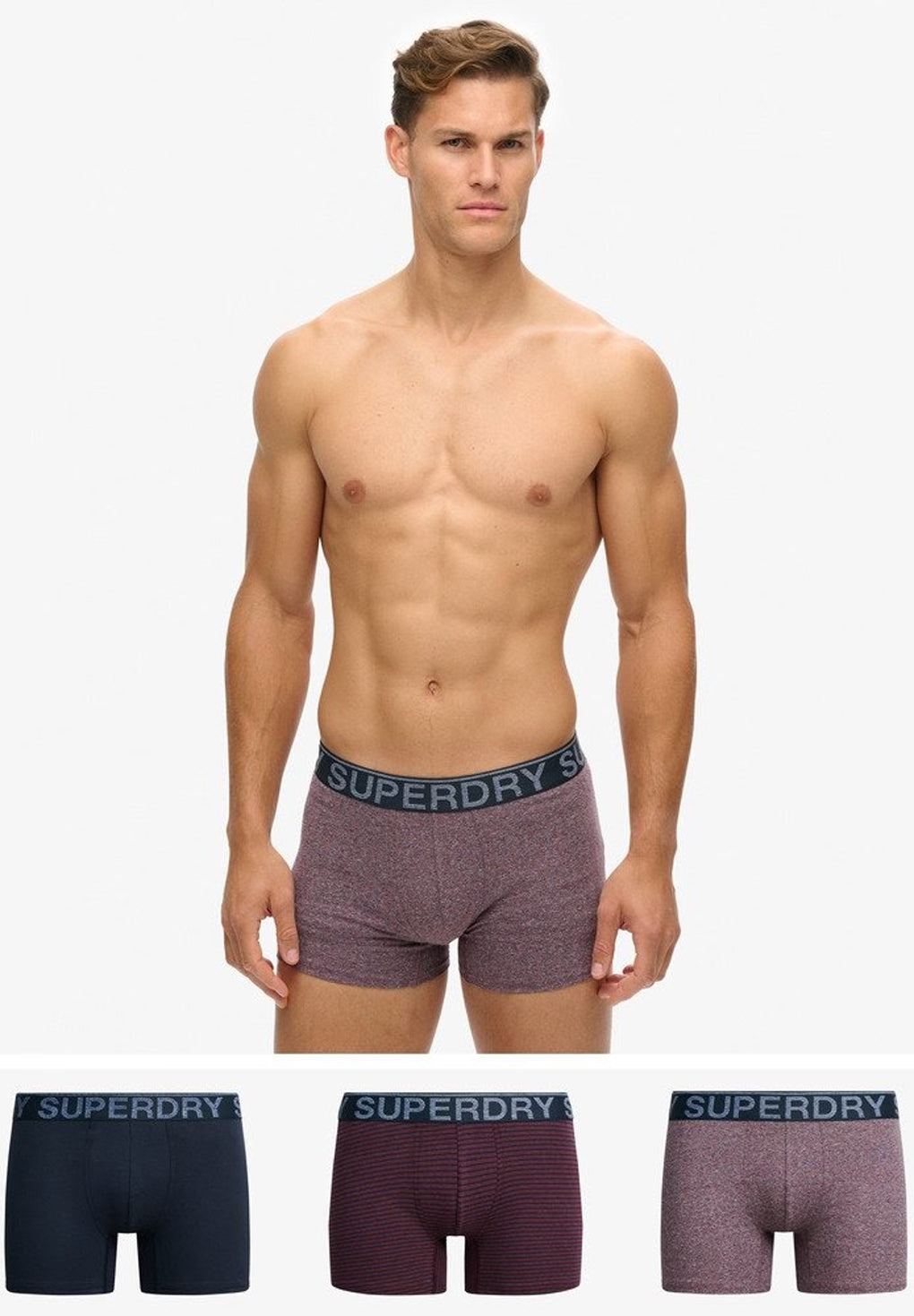 Superdry Organic Cotton Boxer Triple Pack (3par)