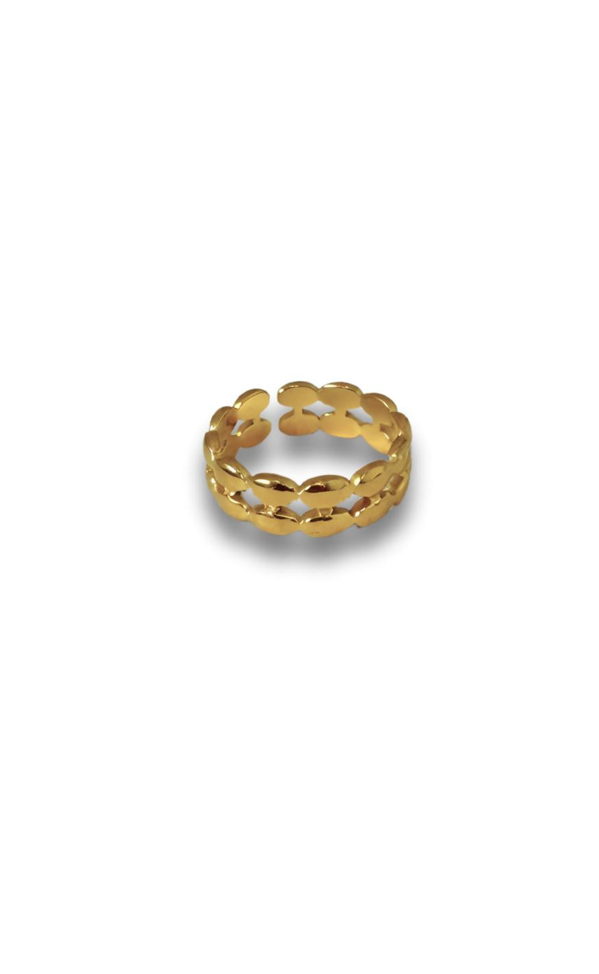 Smykkeli Copenhagen Ring - Lisa - Gold Colour Levere