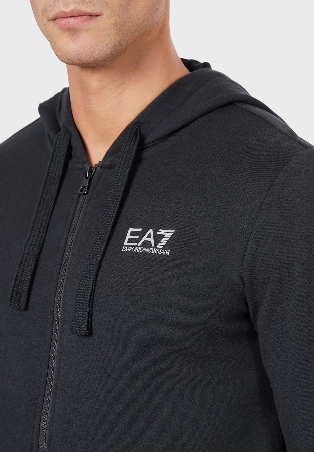 EA7 Core Identity Zip Hoodie Online salg