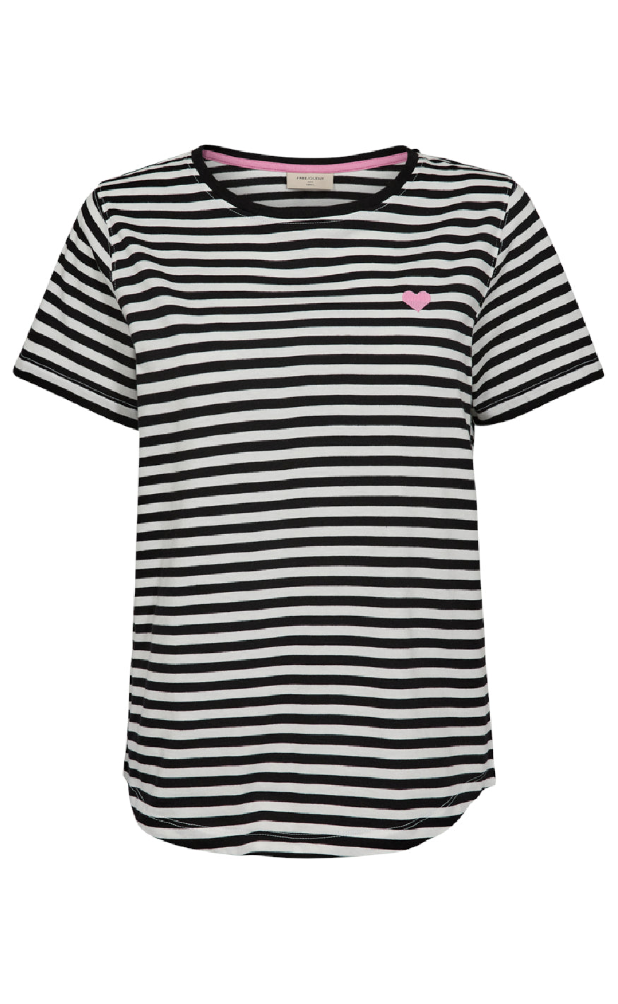 Freequent T-shirt - Mian - Black w. Star Off-white