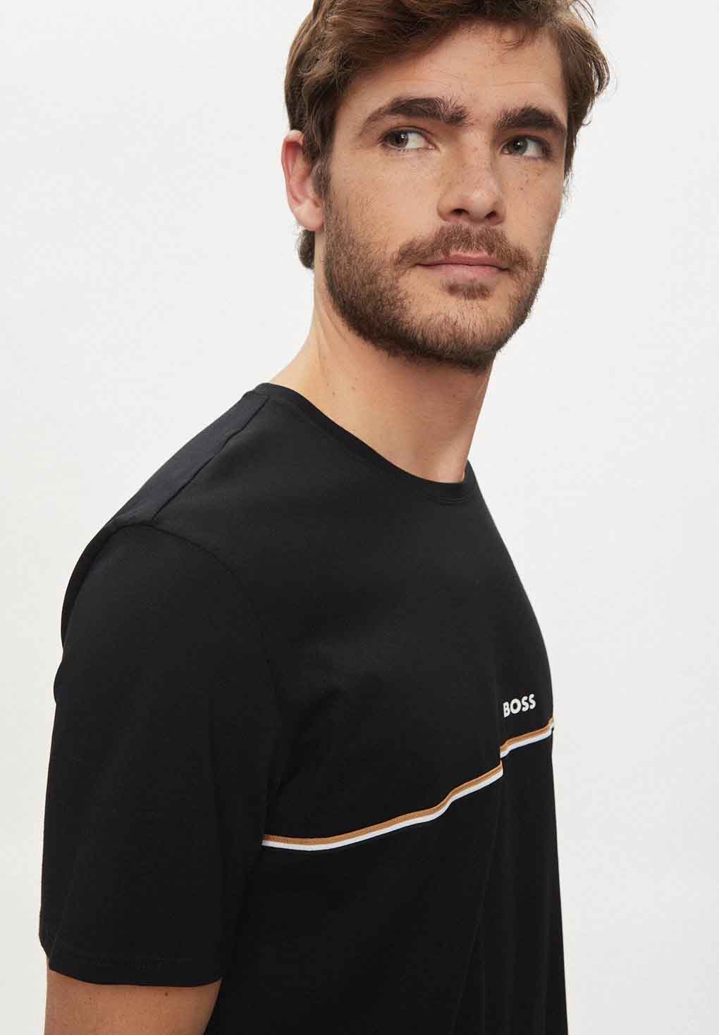 Hugo Boss Signature Stripes and Logo T-shirt Rabat