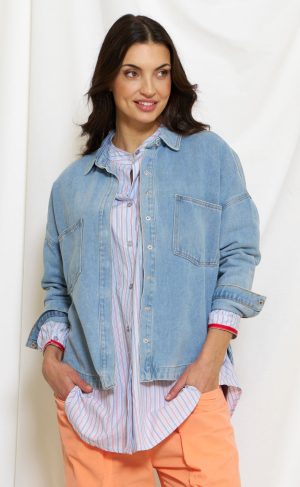 Marta Du Chateau Skjorte - Ivana - Blue Denim