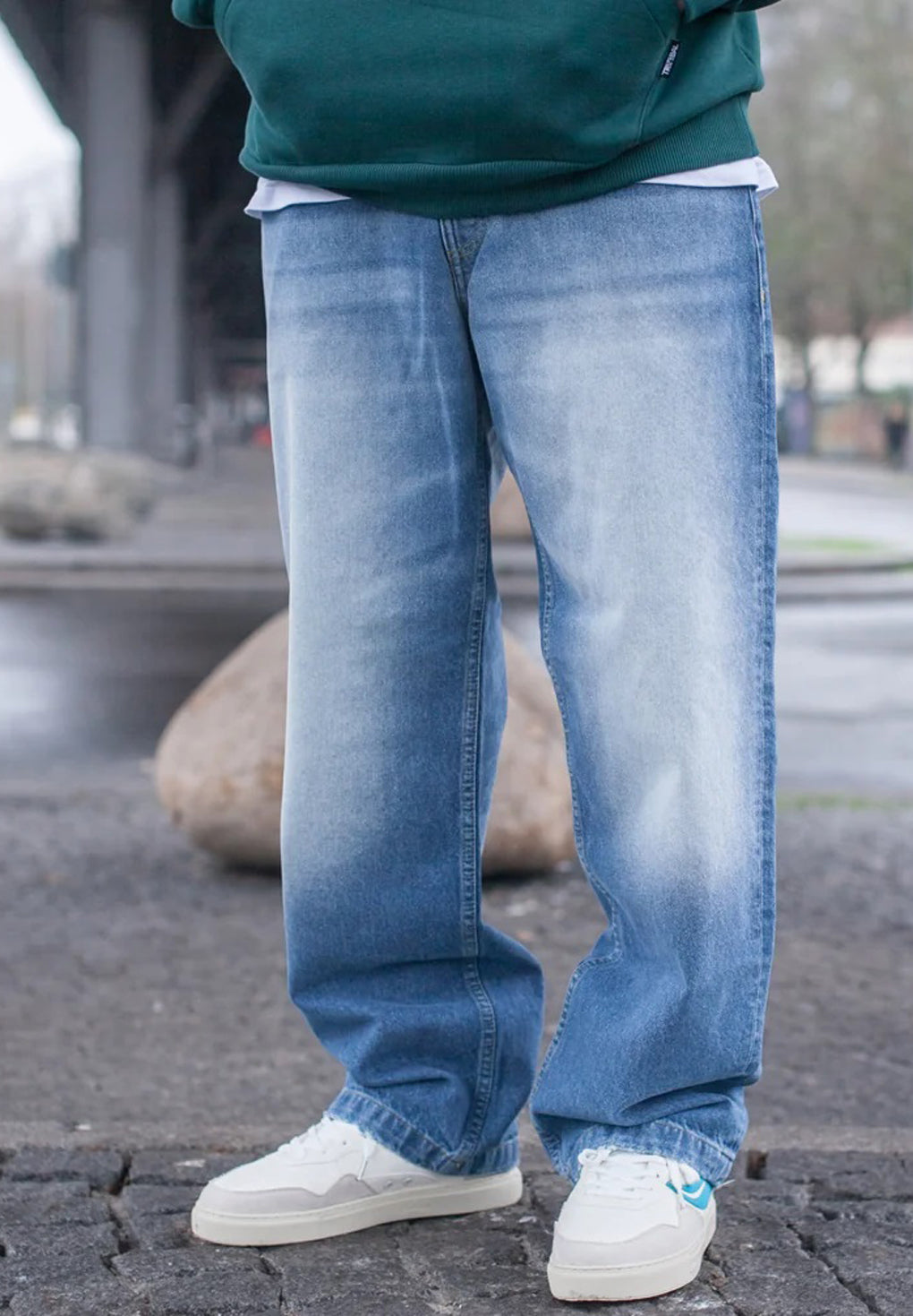 Tribal Gear Barbed Wire Baggy Jeans