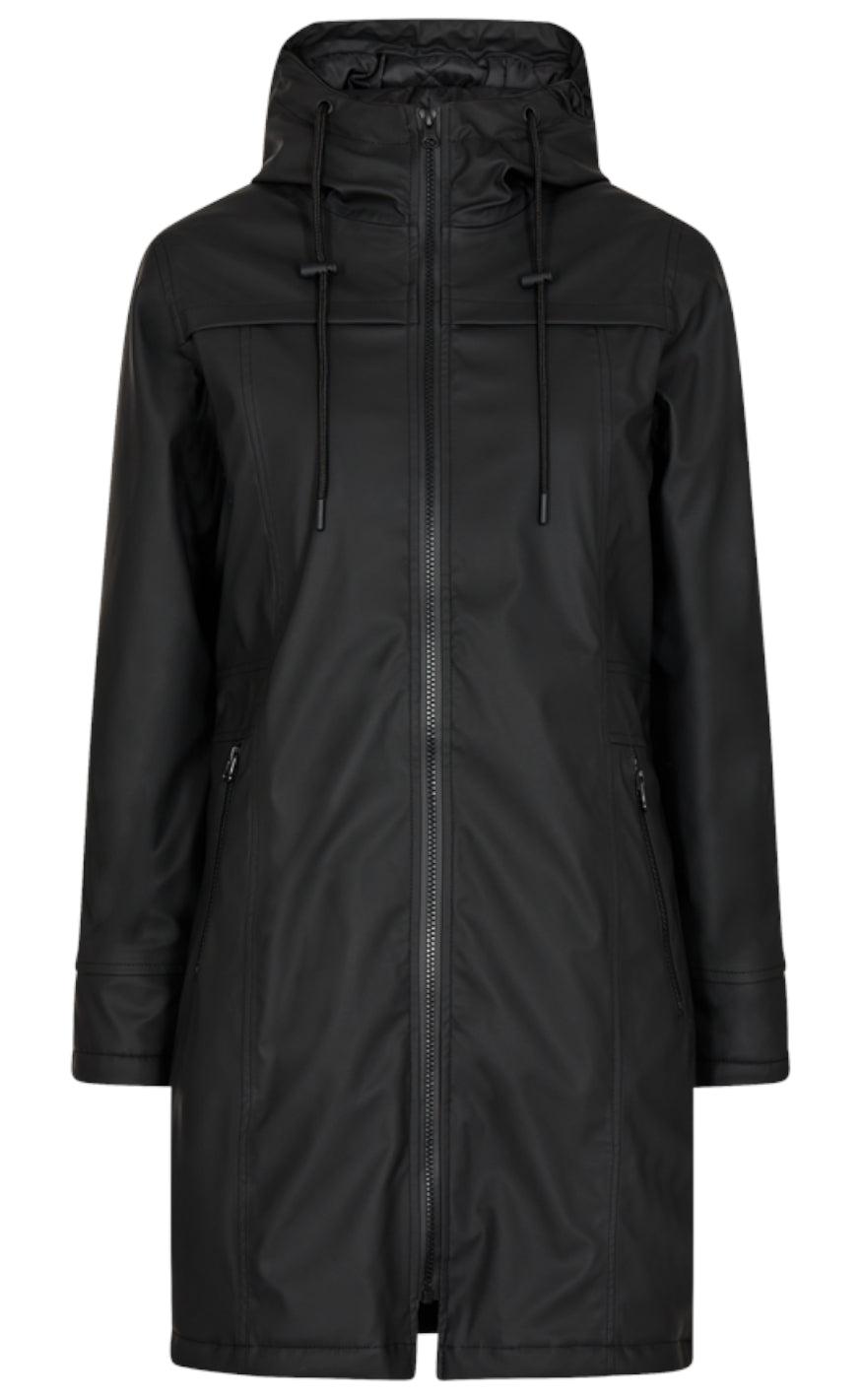 Freequent Jakke - Rain - Black