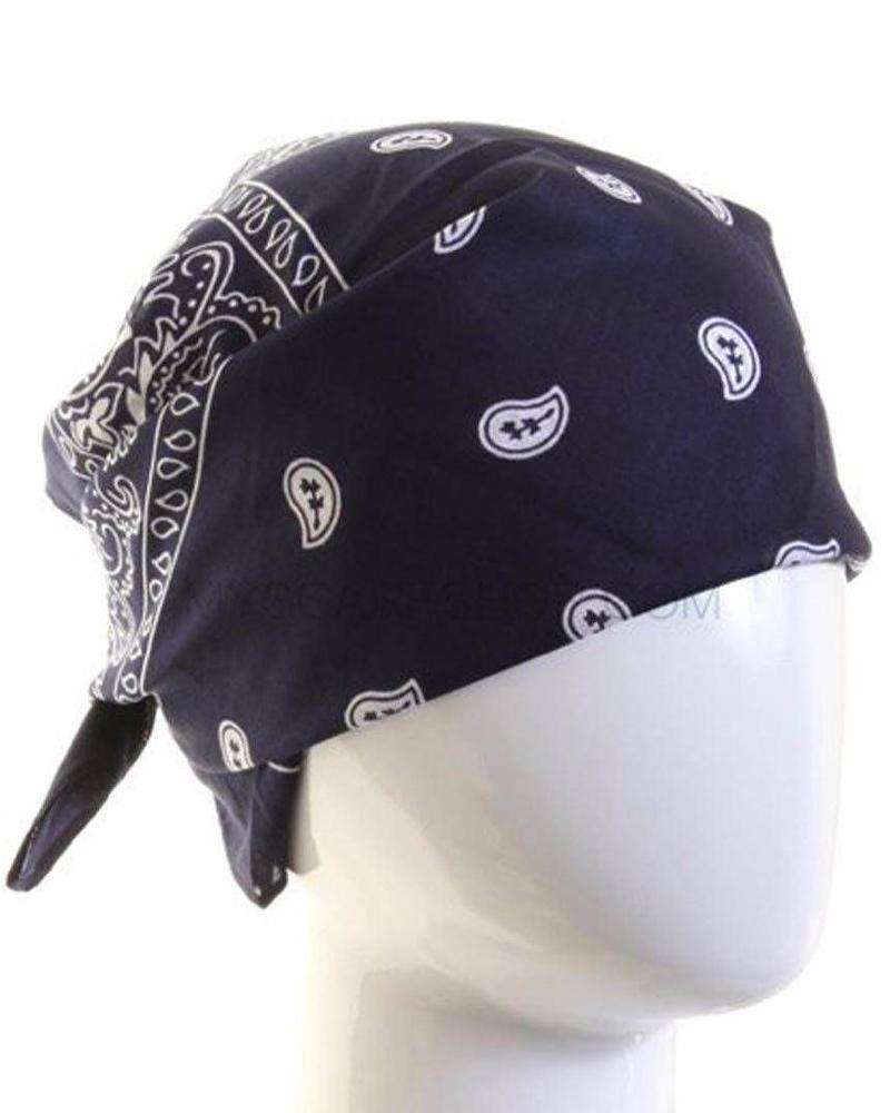Paisley Bandana Navy