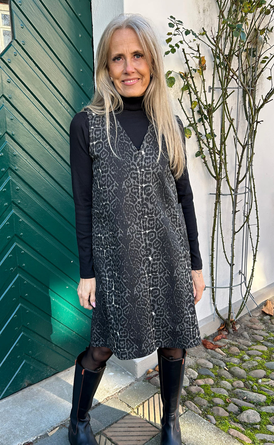 Say INA Copenhagen Kjole - Ania Spencer - Grey Leopard