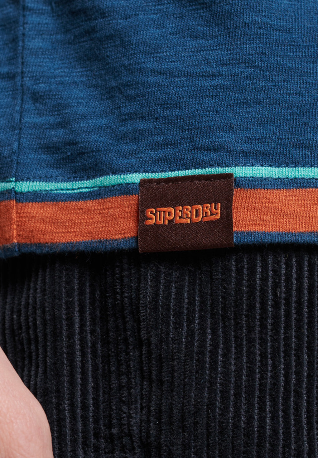 Superdry Organic Cotton Vintage Textured Stripe T-Shirt Levere