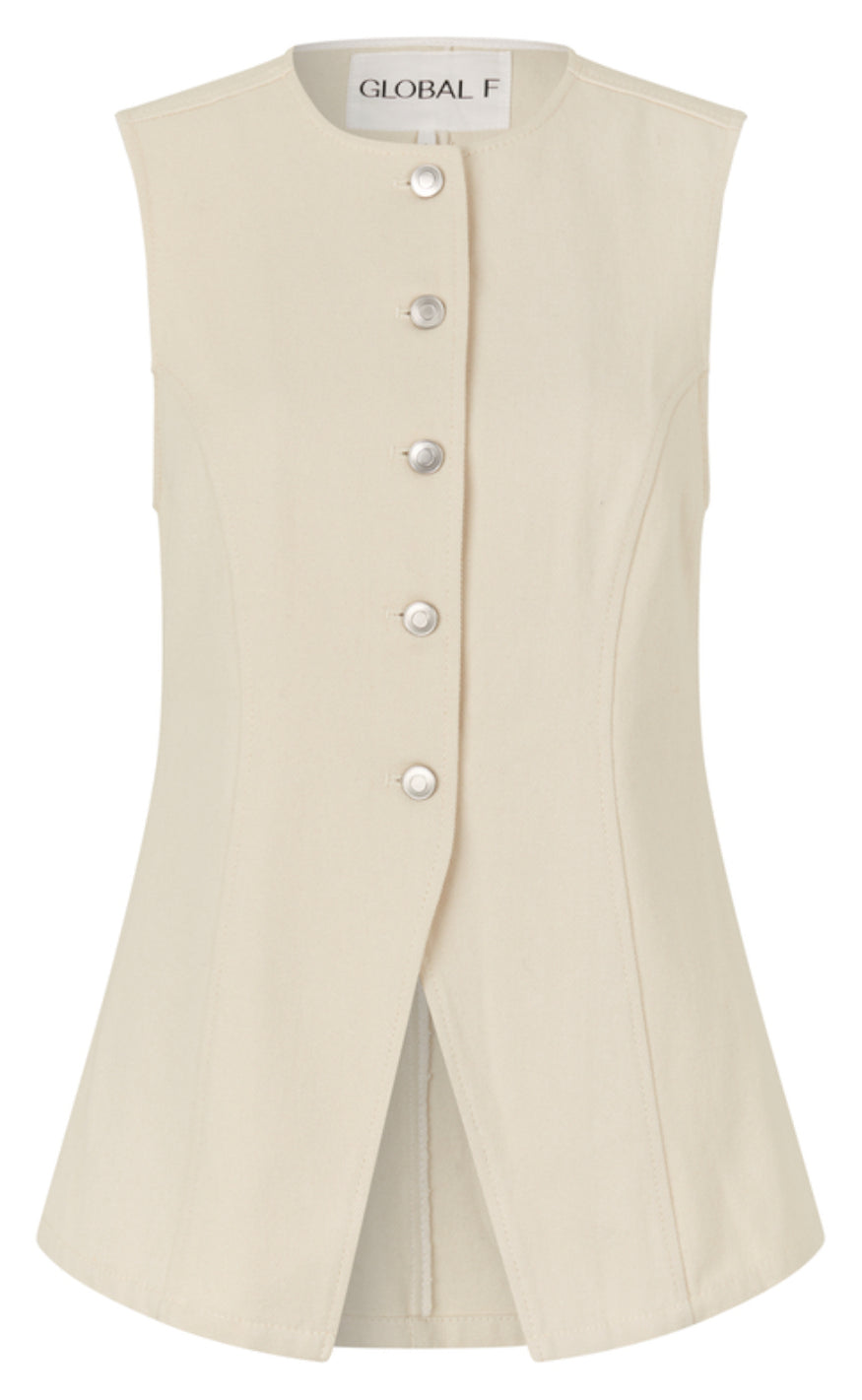 Global Funk Vest - Gibella - Ecru