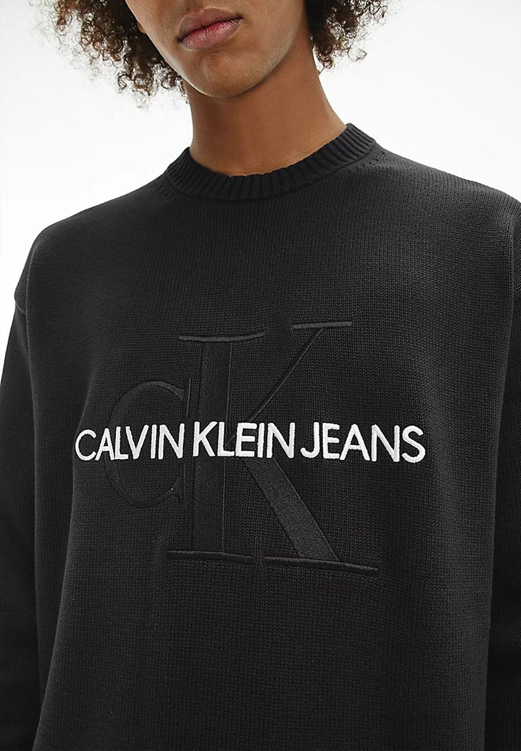 Calvin Klein Jeans Relaxed Cotton Monogram Jumper