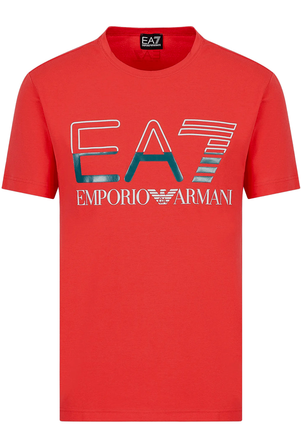 EA7 Logo Series Stretch Cotton-jersey T-shirt Online nu