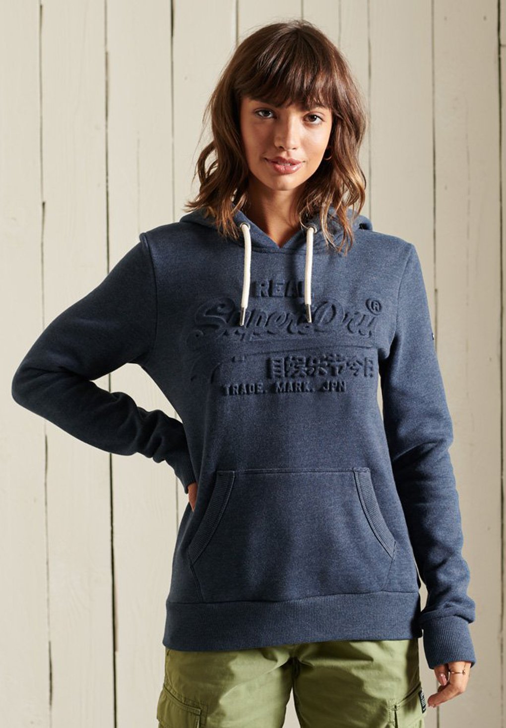 Superdry Lady Vintage Logo Emboss Hoodie Udsalg
