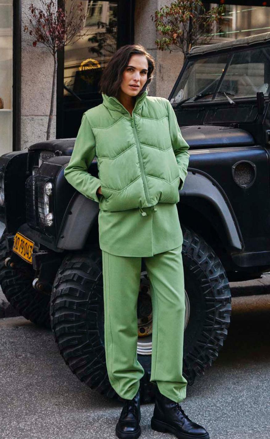 Freequent Bukser - Lenna - Piquant Green