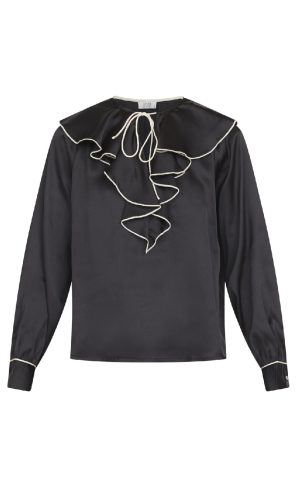 Love & Divine Bluse - Love1241 - Black/Cream Online nu