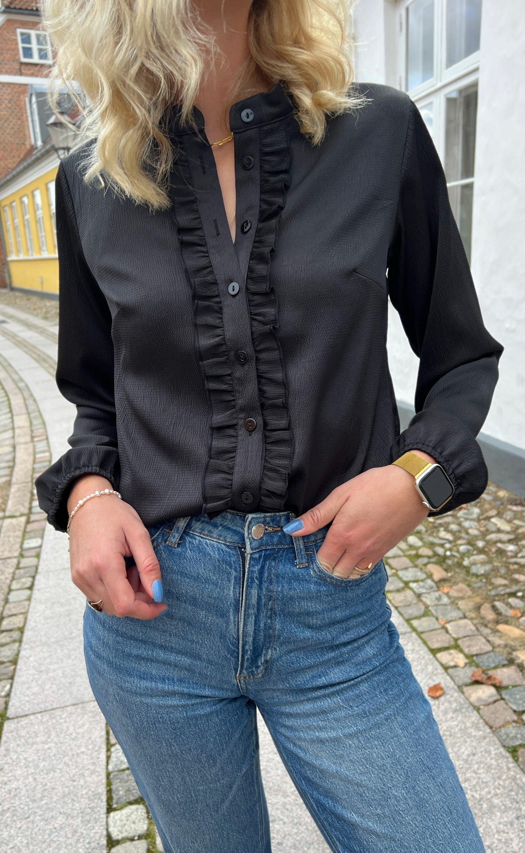 Say INA Copenhagen Skjorte - Florina - Shiny Black