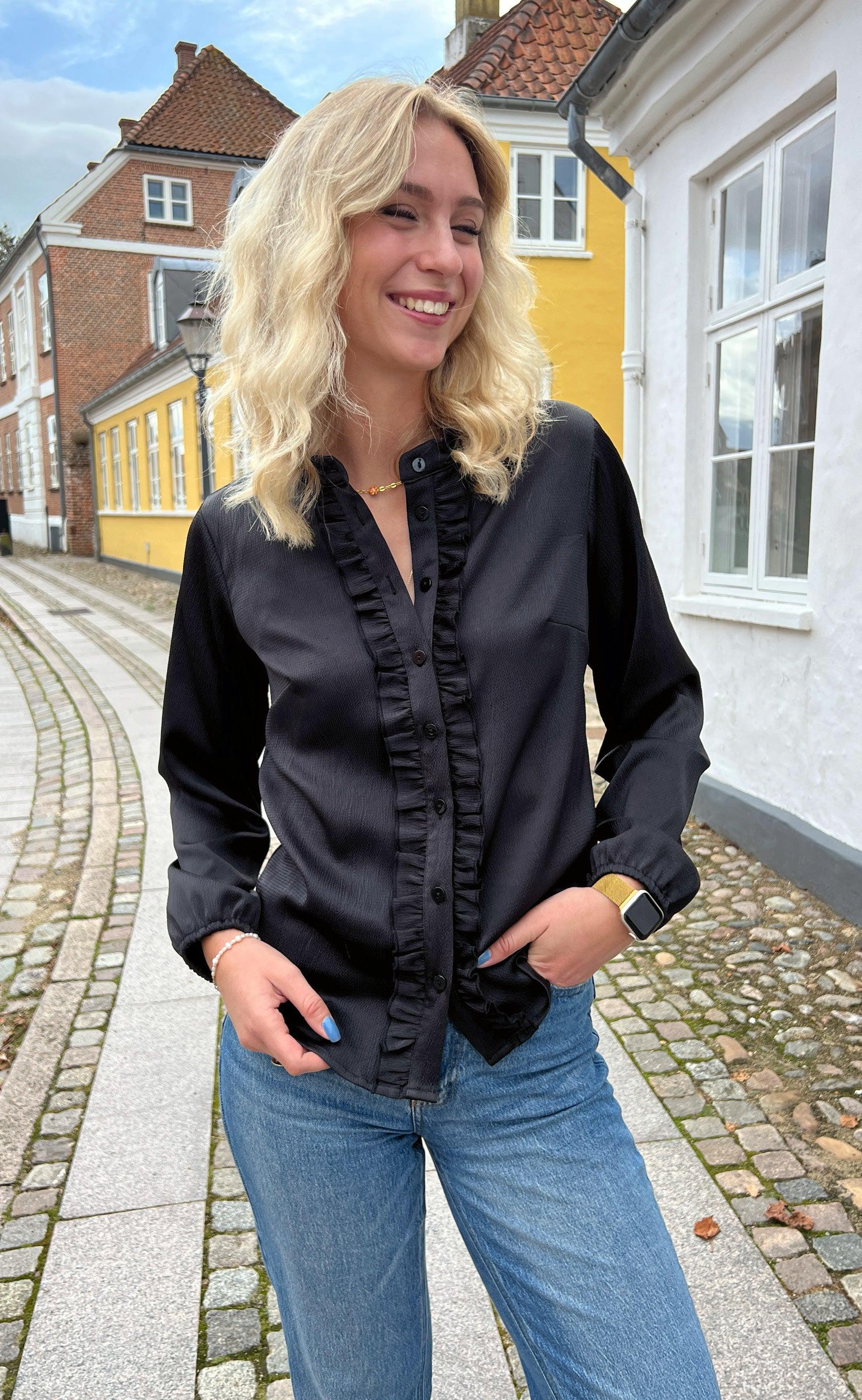 Say INA Copenhagen Skjorte - Florina - Shiny Black