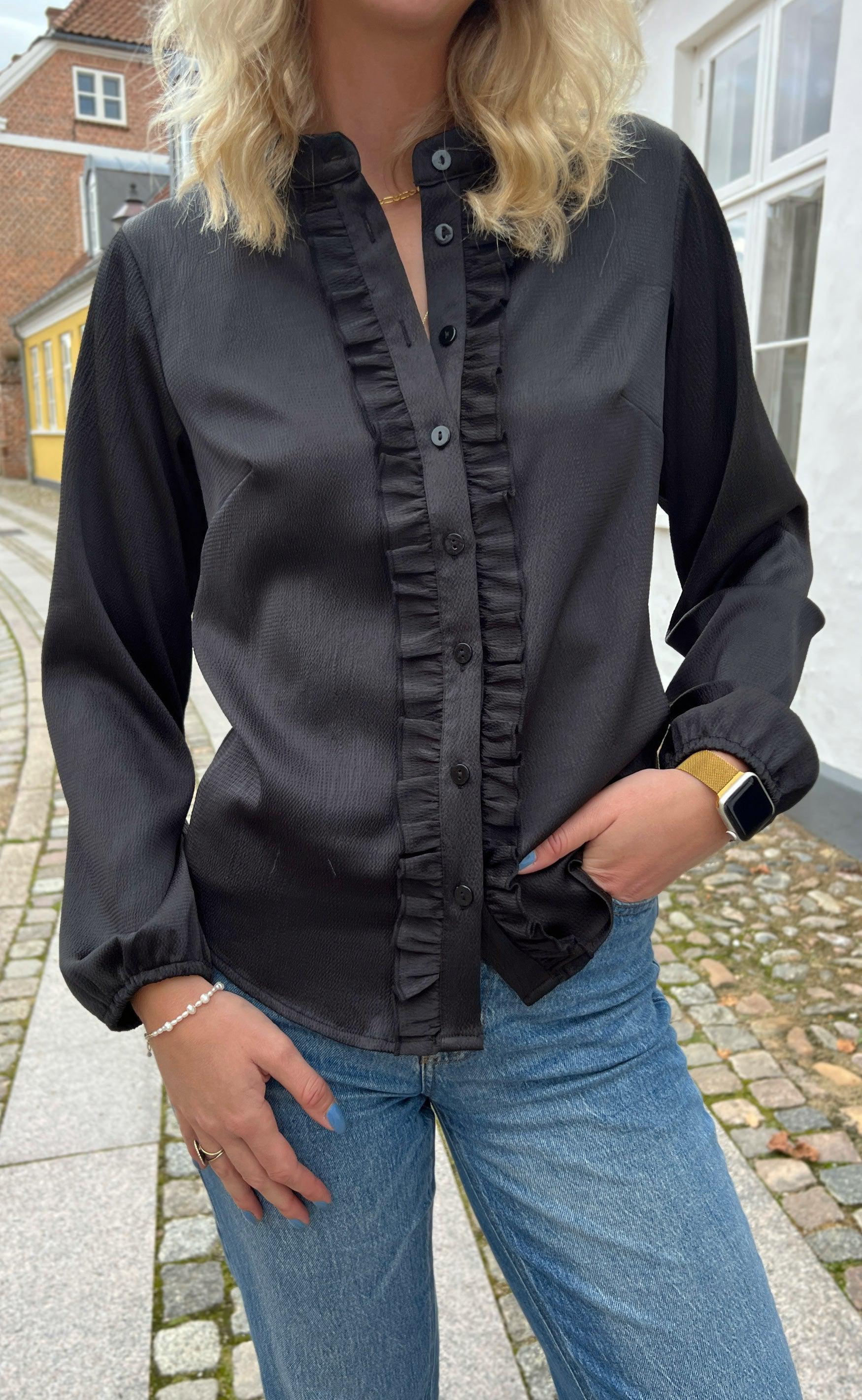 Say INA Copenhagen Skjorte - Florina - Shiny Black
