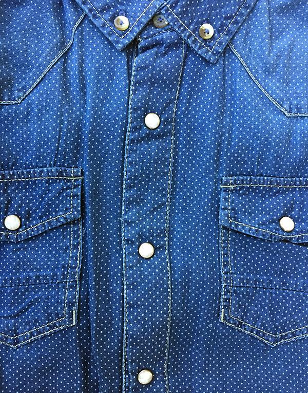 Super Ego S/S Denim spotted Shirt