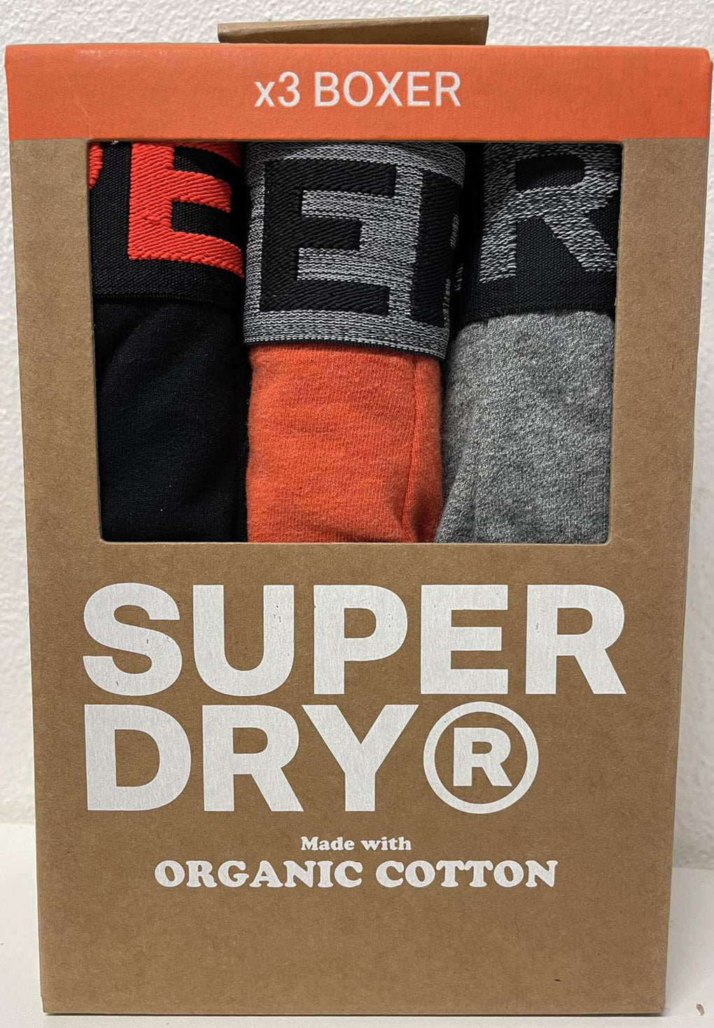 Superdry Organic Cotton Boxer Triple Pack (3par)