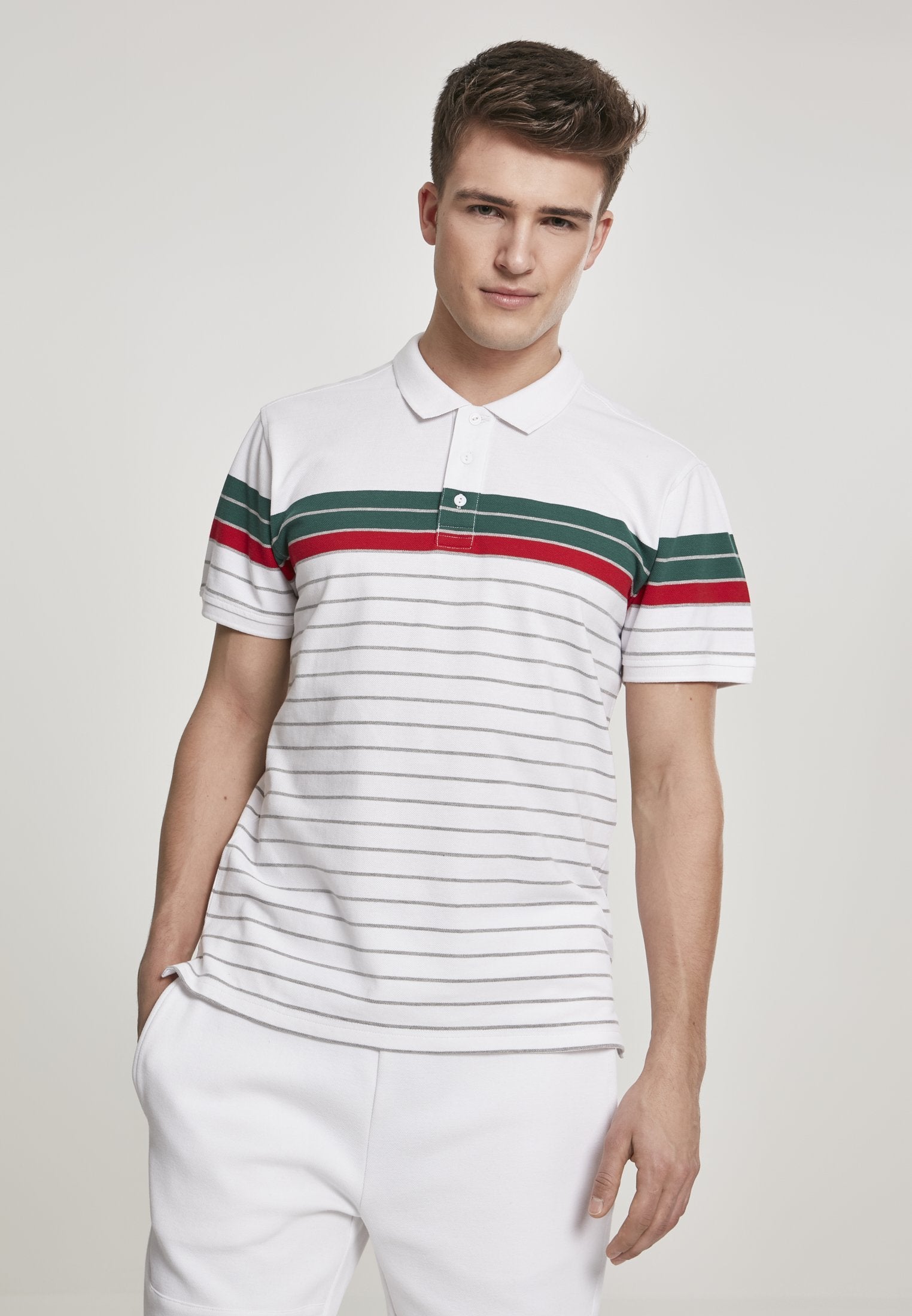 Urban Classics Classic Stripe Polo Online Hot Salg