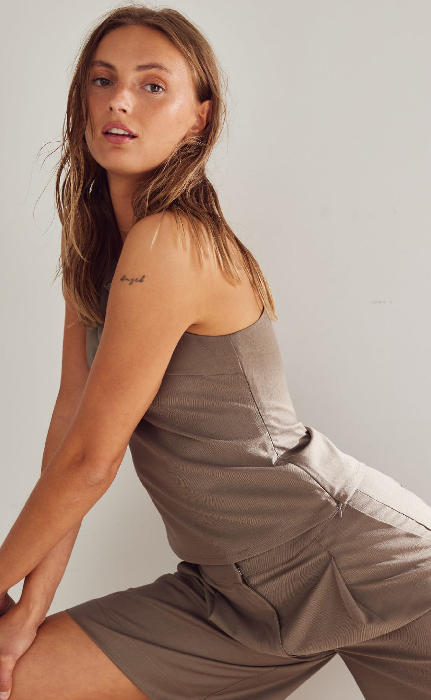 Noella Top - Lauren - Timber Brown