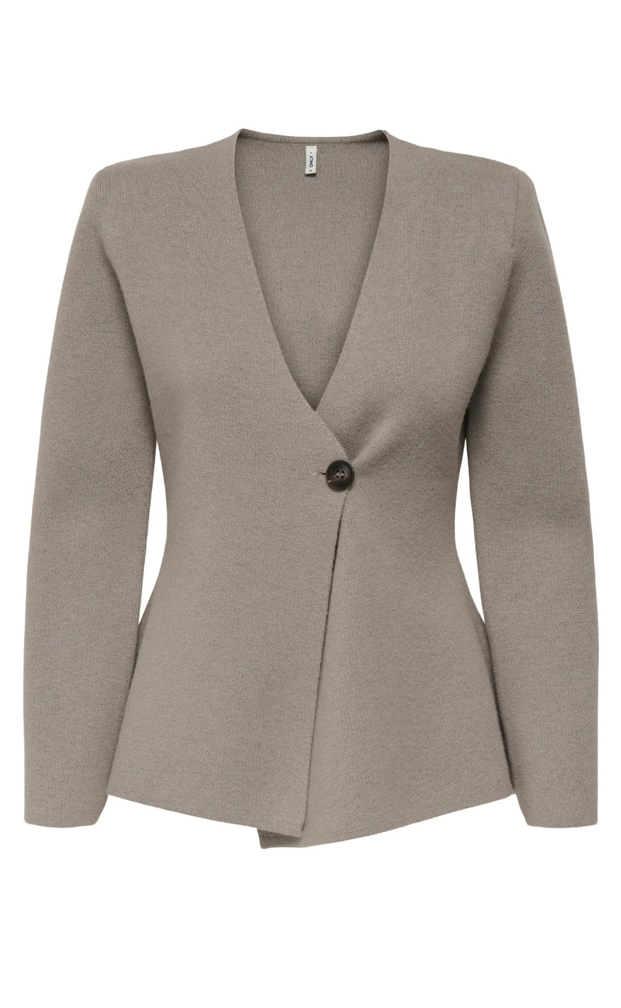 ONLY Cardigan - Myera Life - Moon Rock/Melange Rabat