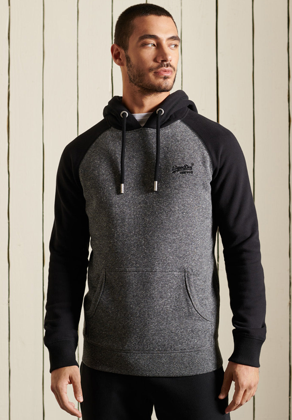SuperDry Vintage Logo Embroidery Baseball Hoodie Online