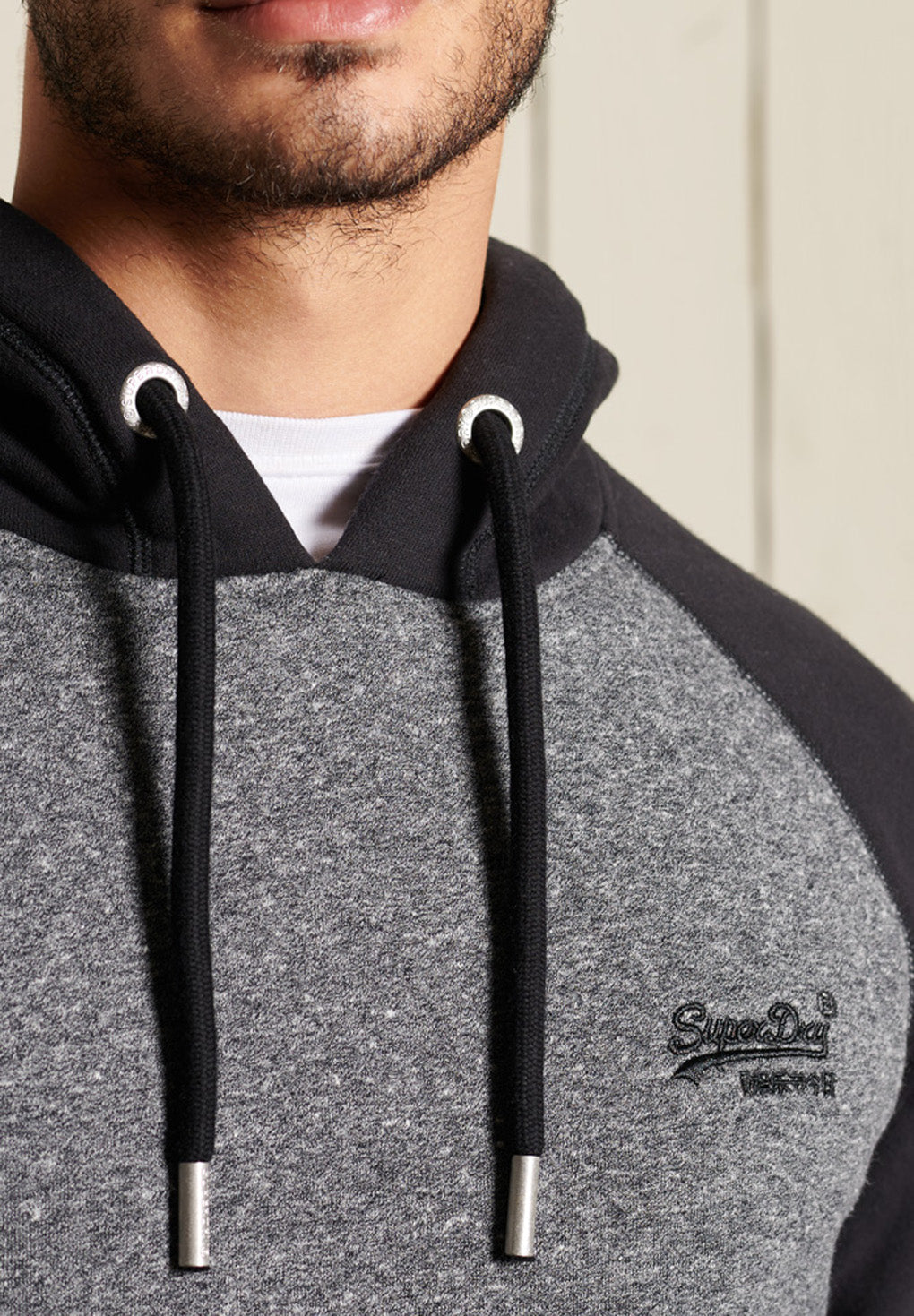 SuperDry Vintage Logo Embroidery Baseball Hoodie Online