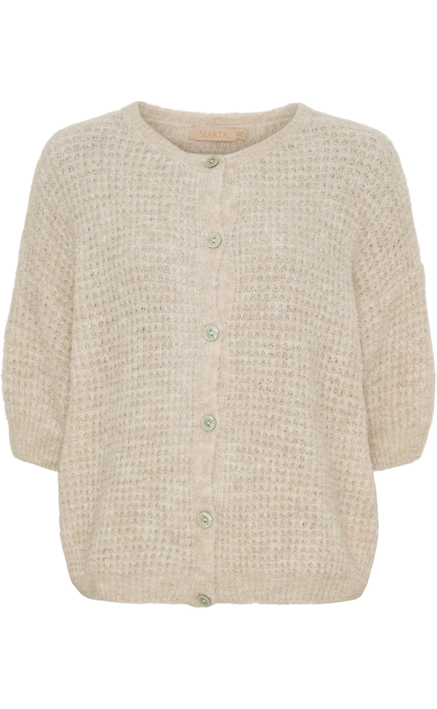 Marta Du Chateau Cardigan - Amour - Beige på udsalg