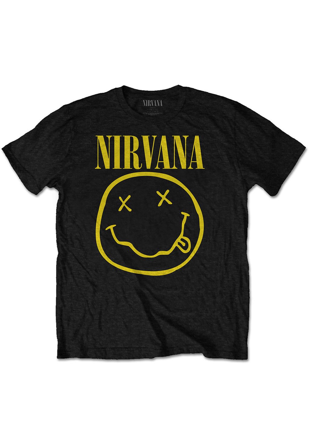 Nirvana Yellow Smiley T-shirt Levere