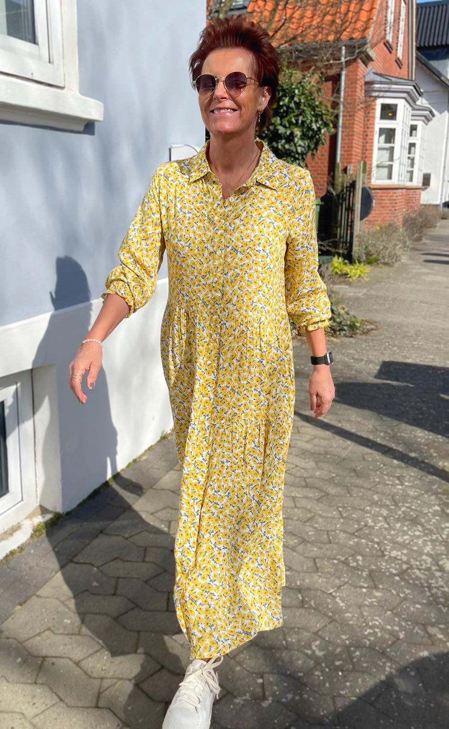 Say INA Copenhagen Kjole - Anna - Yellow Flower Online nu