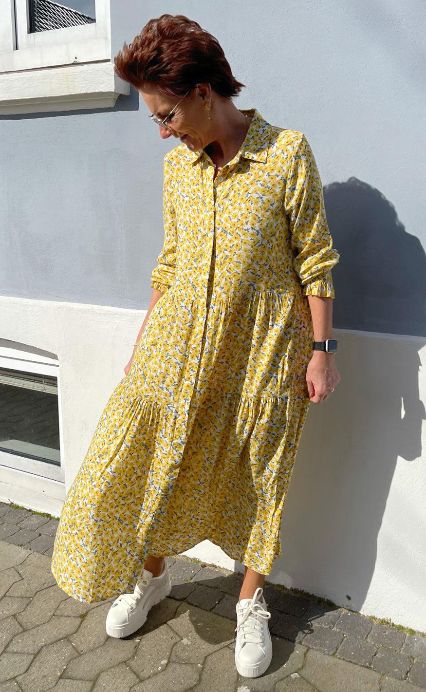 Say INA Copenhagen Kjole - Anna - Yellow Flower Online nu