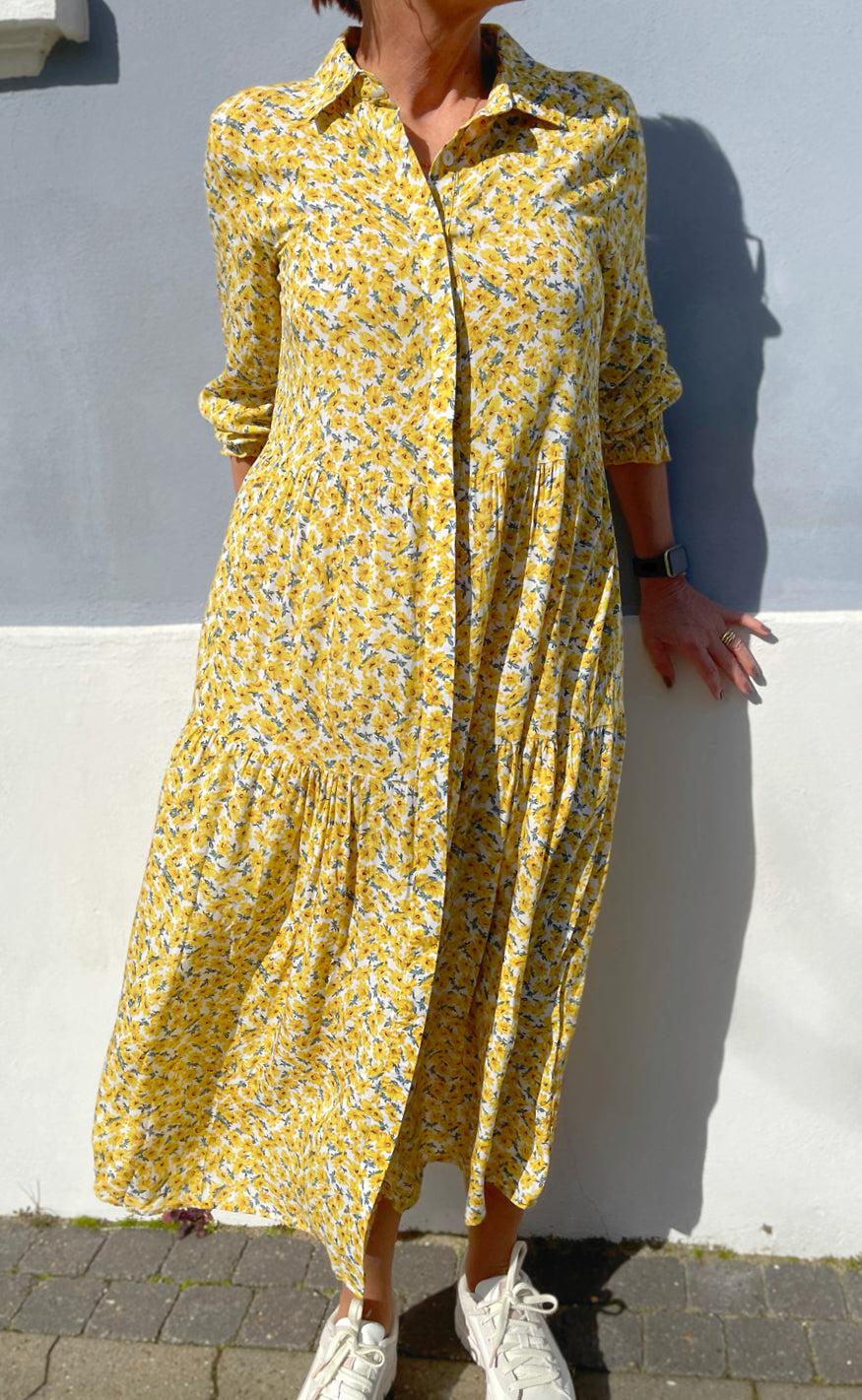 Say INA Copenhagen Kjole - Anna - Yellow Flower Online nu