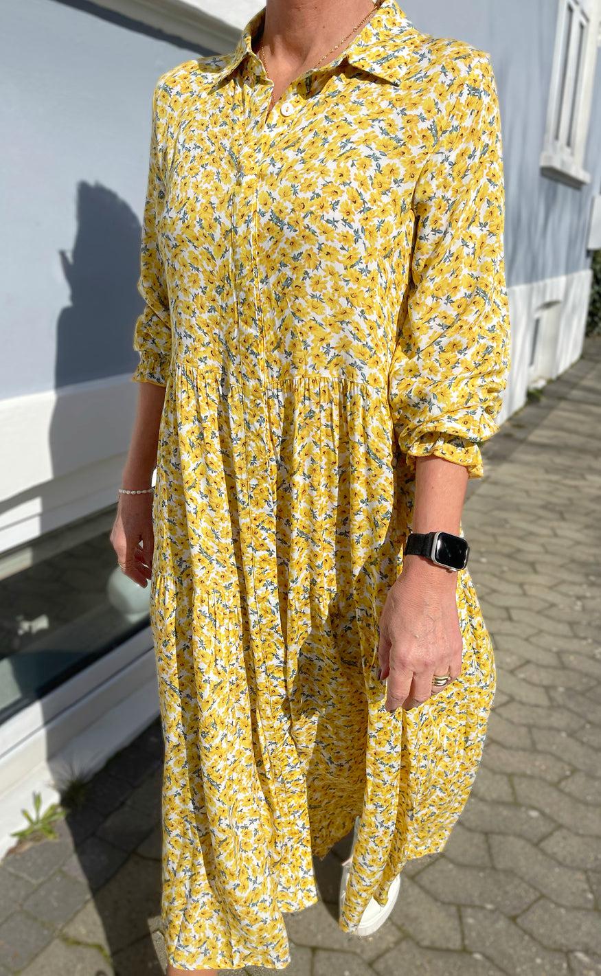 Say INA Copenhagen Kjole - Anna - Yellow Flower Online nu