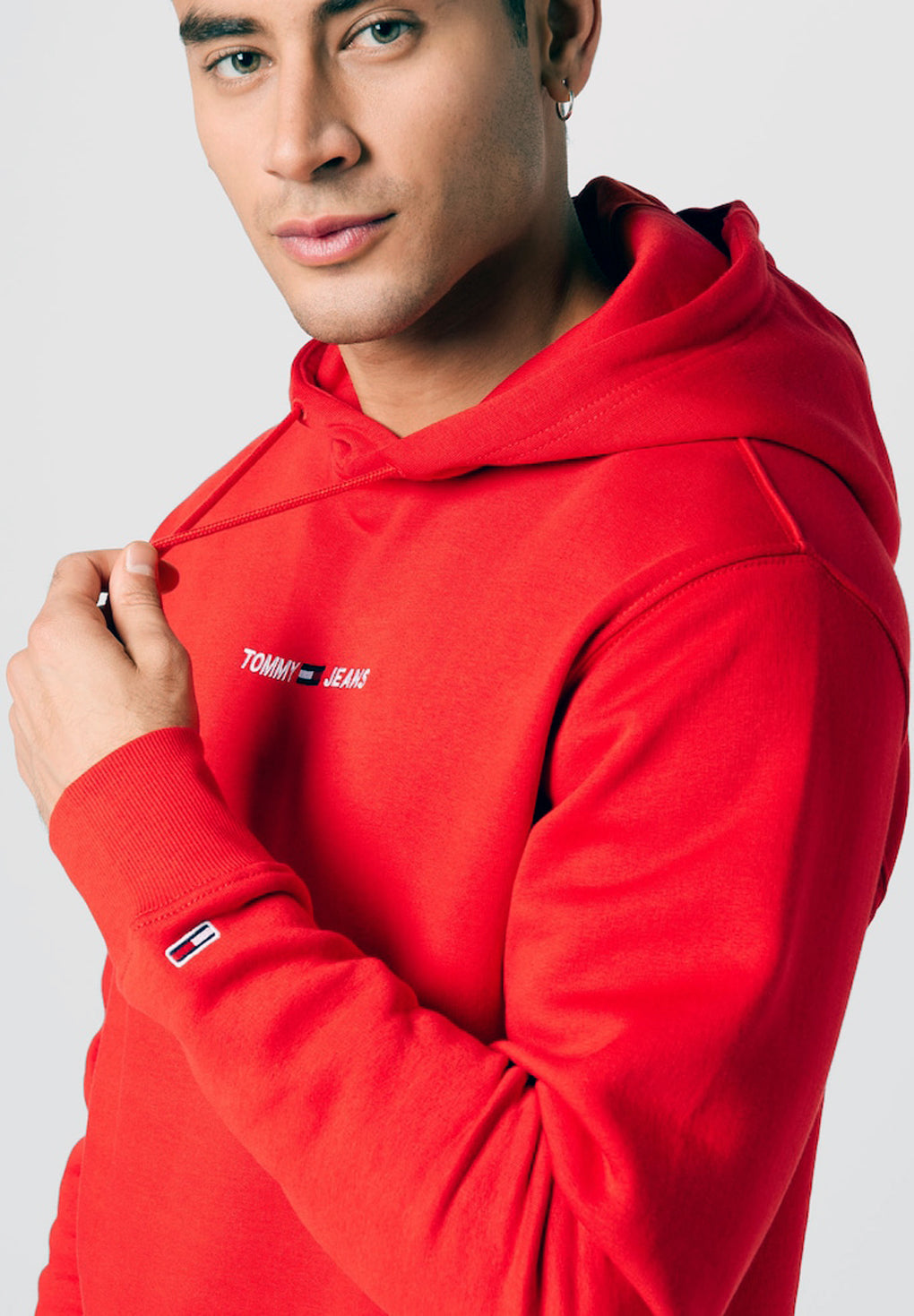 Tommy Hilfiger Jeans TJM Linear Logo Hoodie på udsalg
