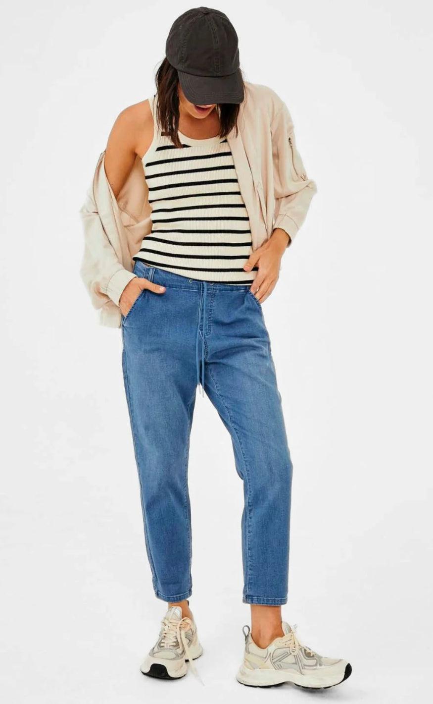 Freequent Bukser - Marvin - Medium Blue Denim