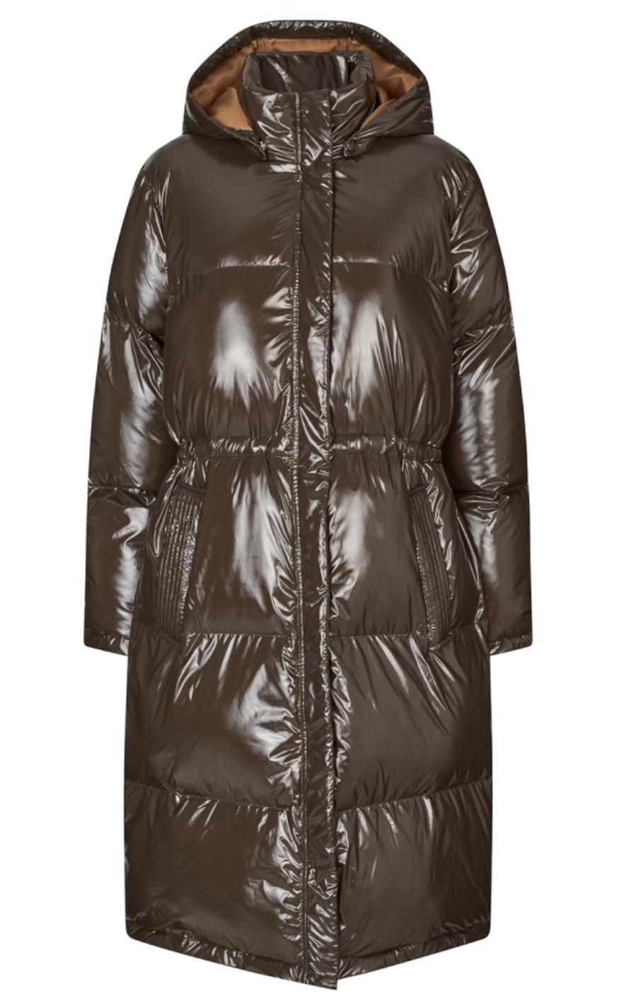 Lollys Laundry Jakke - Willa Long - Dark Mokka Mode