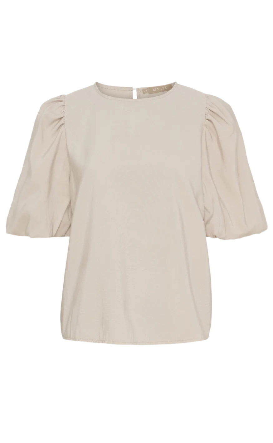 Marta Du Chateau Bluse - Loriane - Beige