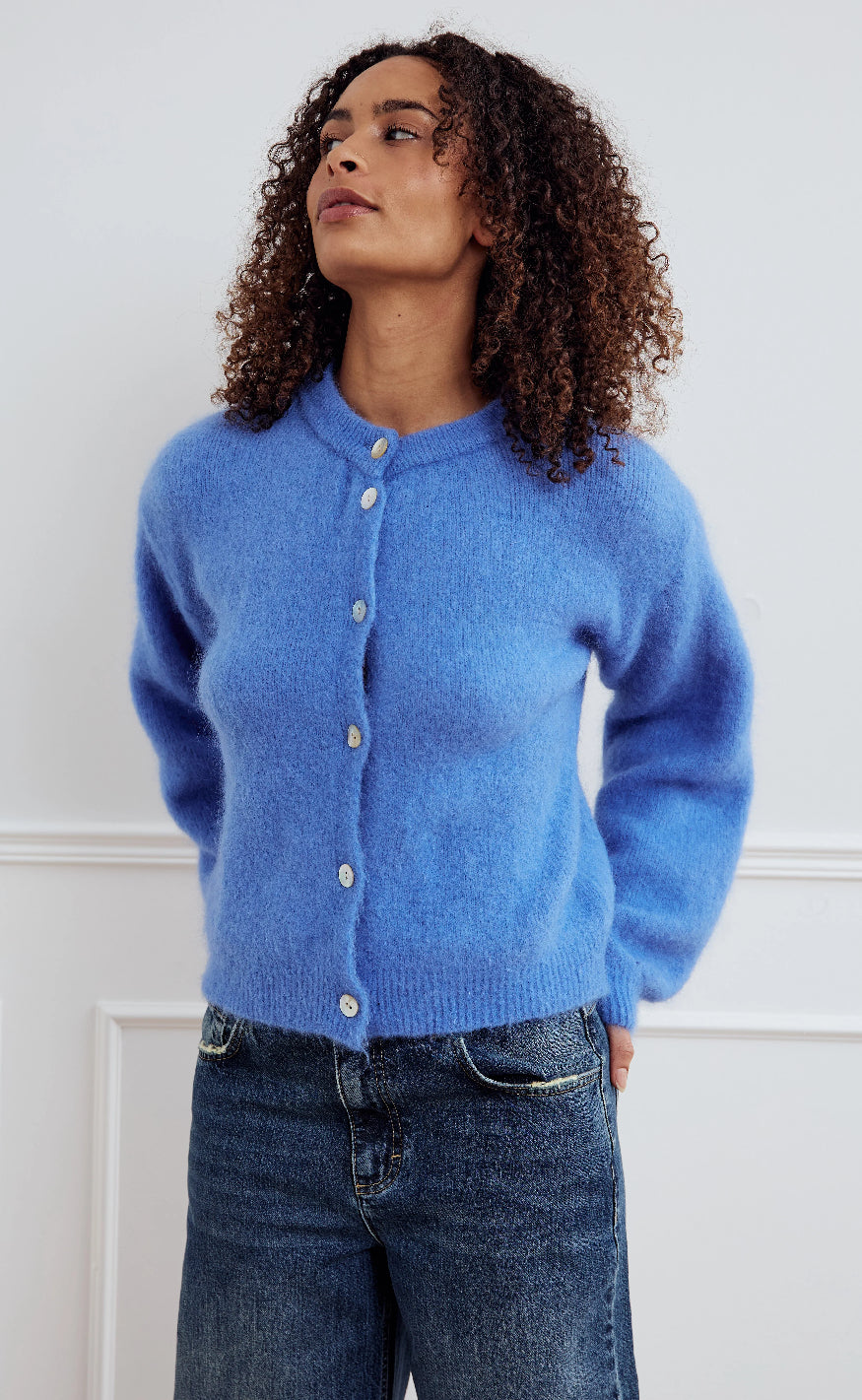 Noella Cardigan - Kae - Dove Blue Mode