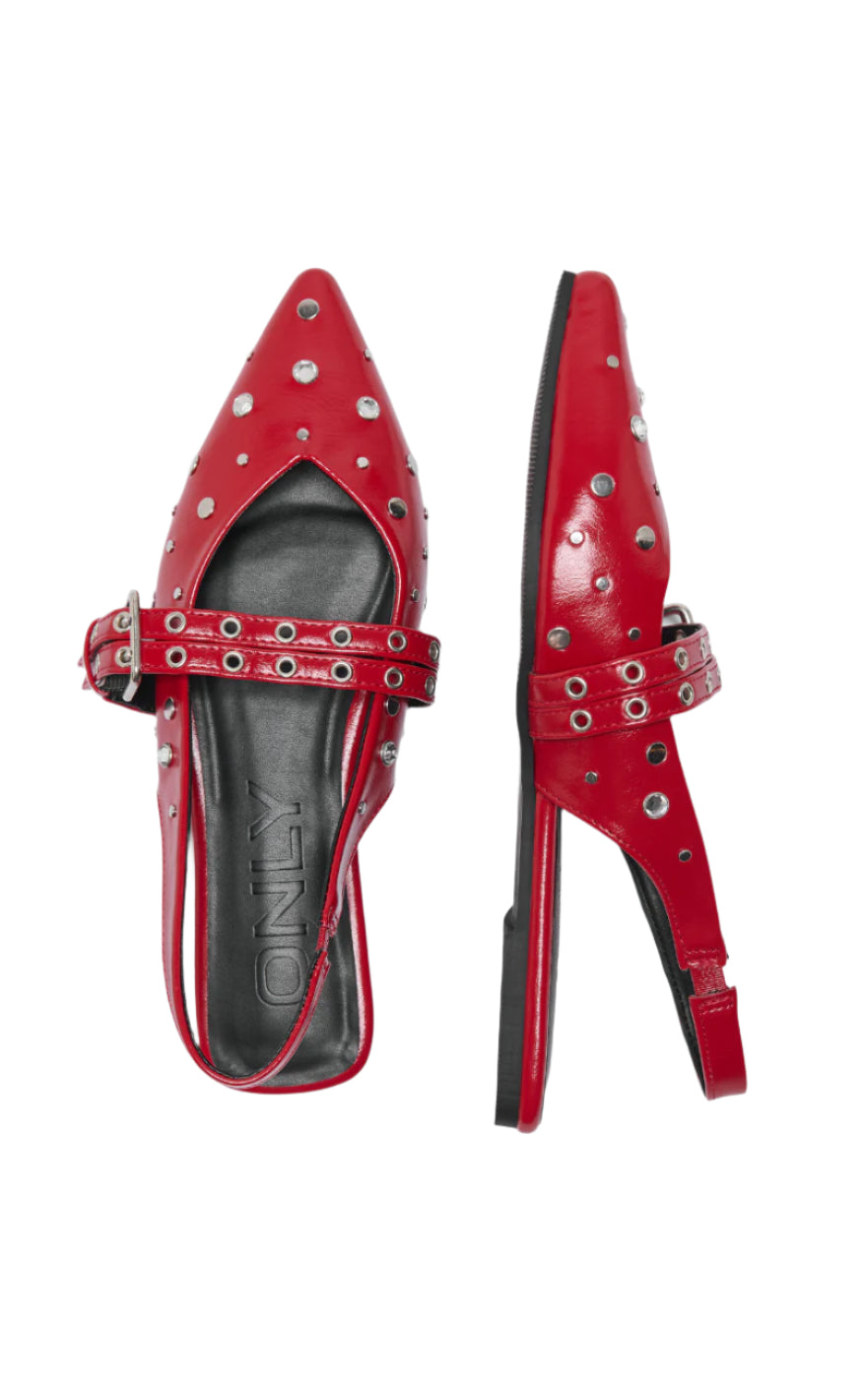ONLY Ballerinaer - Laura - High Risk Red