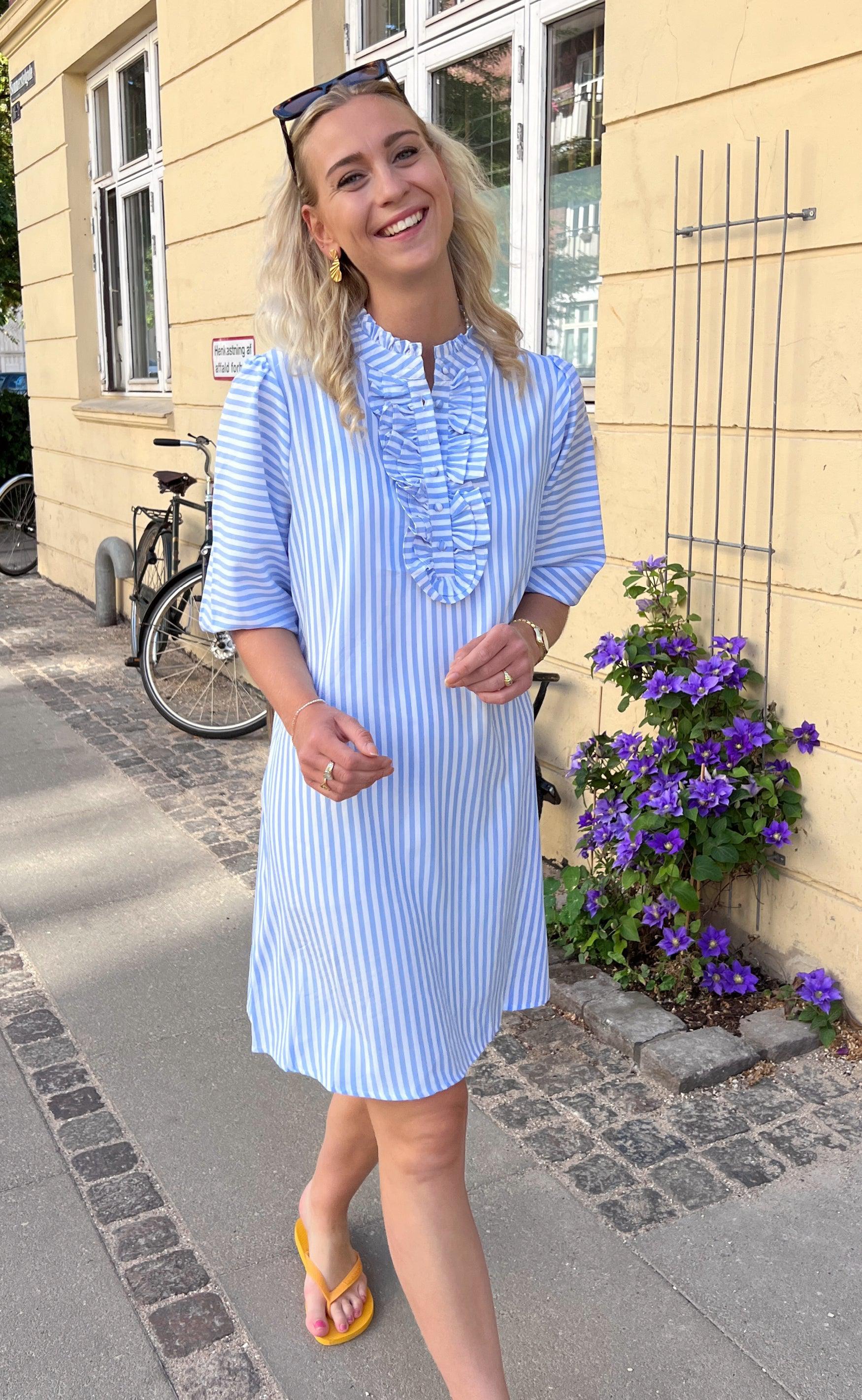 Say INA Copenhagen Kjole - Camilla - Blue/White Stripe