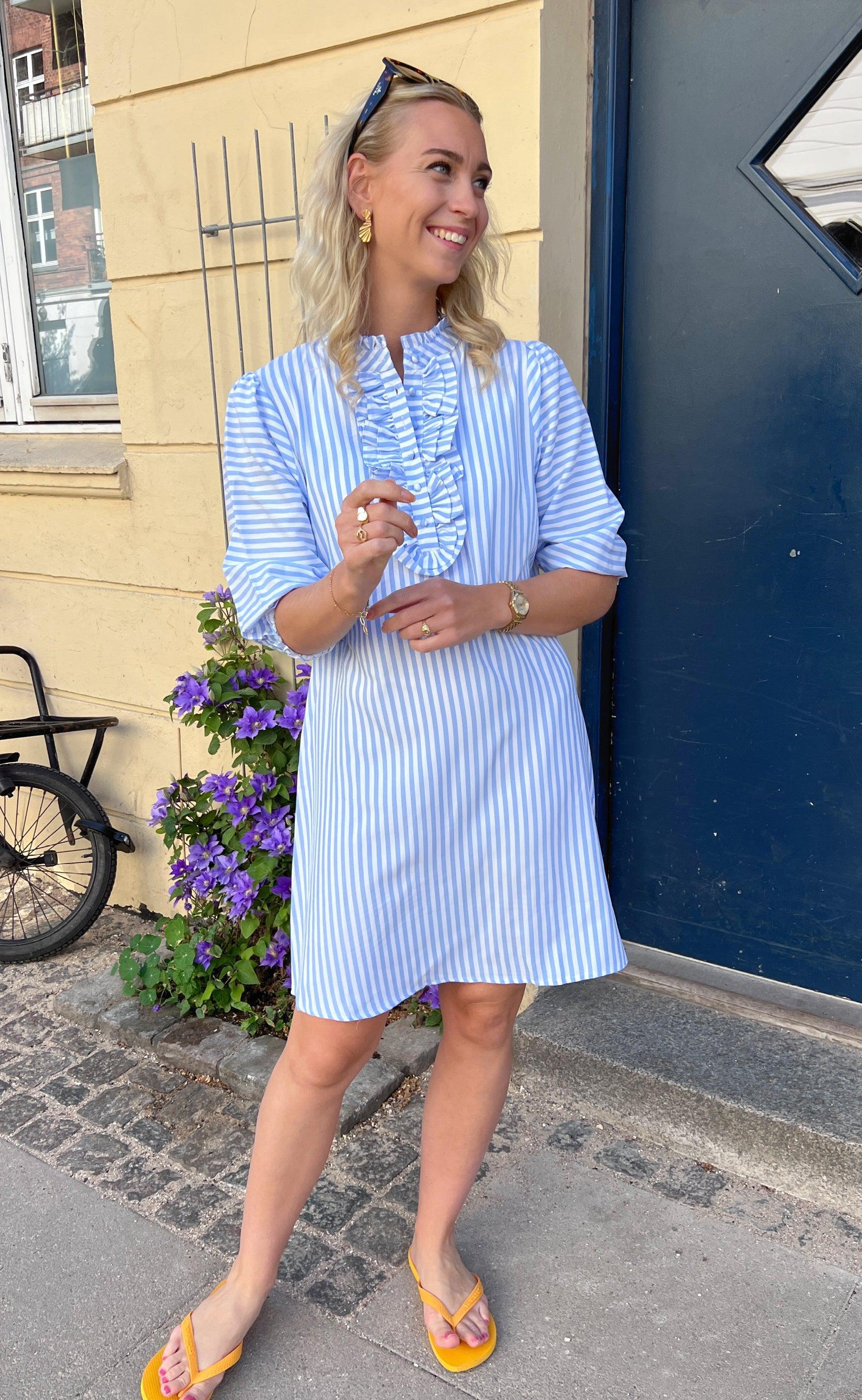 Say INA Copenhagen Kjole - Camilla - Blue/White Stripe