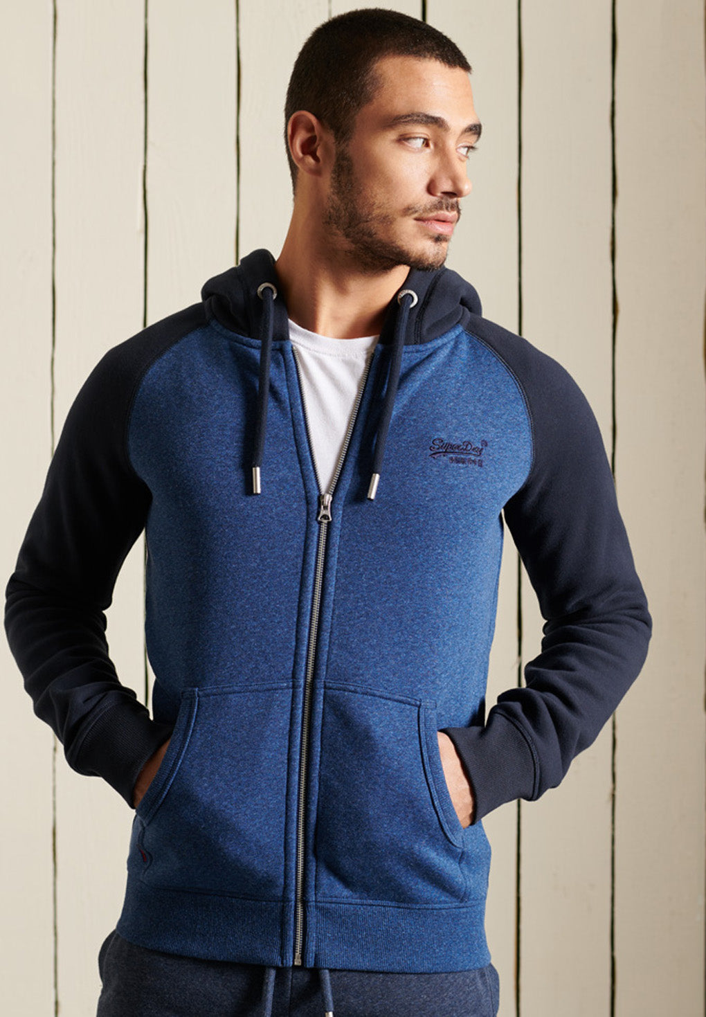 SuperDry Orange Label Baseball ZipHood