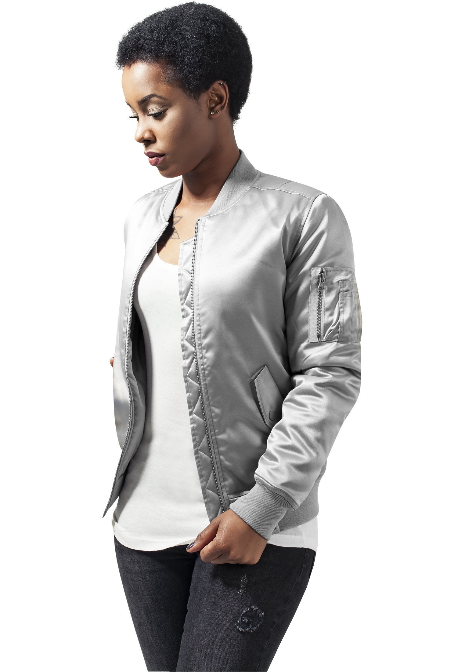 Urban Classics Ladies Satin Bomber Jacket