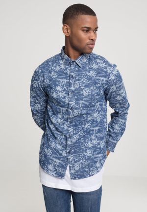 Urban Classics Printed Palm Shirt