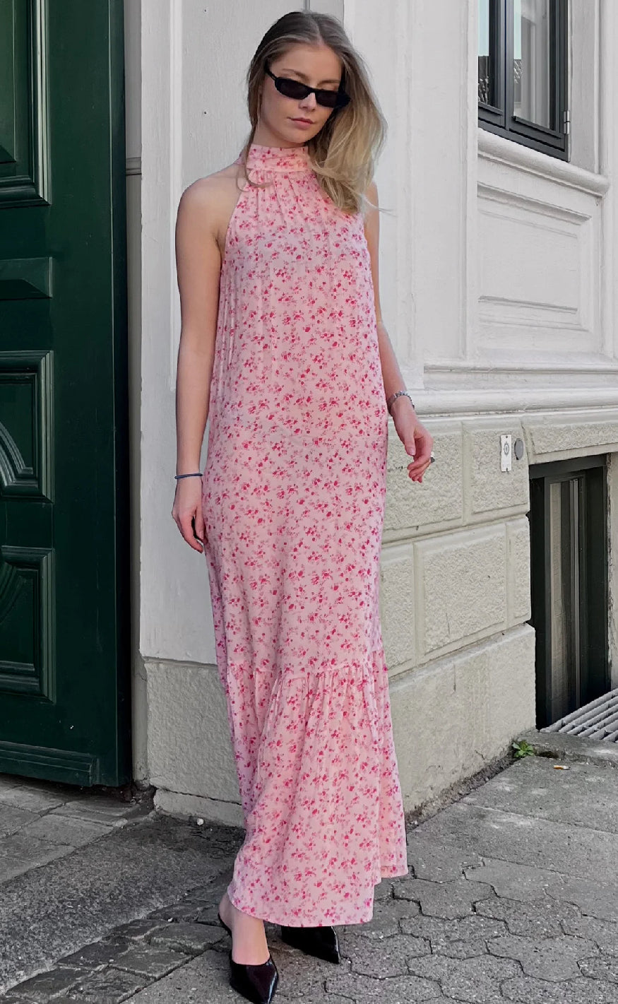 Noella Kjole - London Maxi - Cheryl Pink Print Online nu