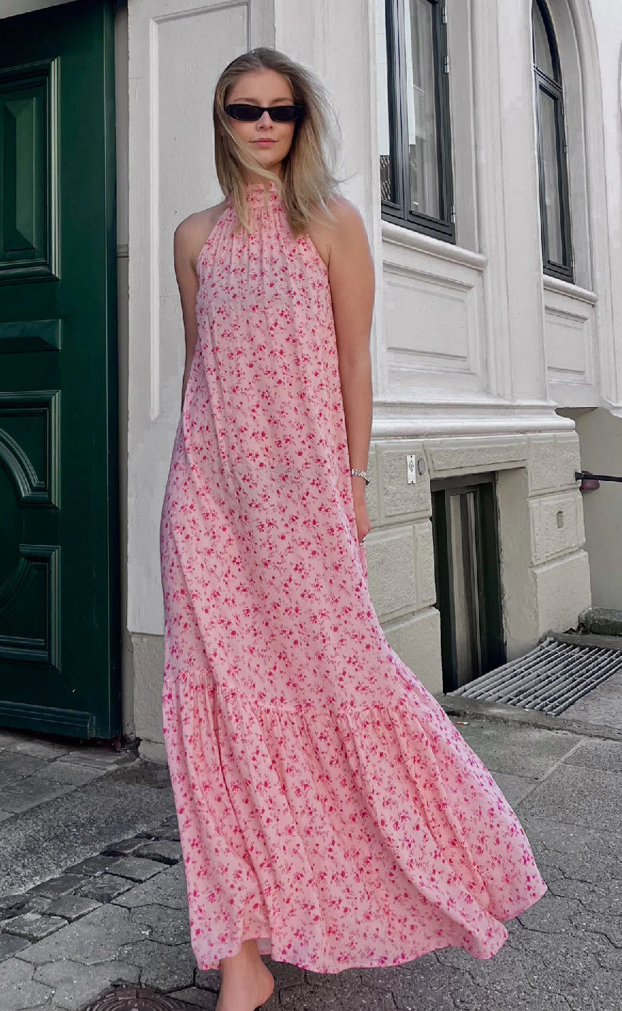 Noella Kjole - London Maxi - Cheryl Pink Print Online nu