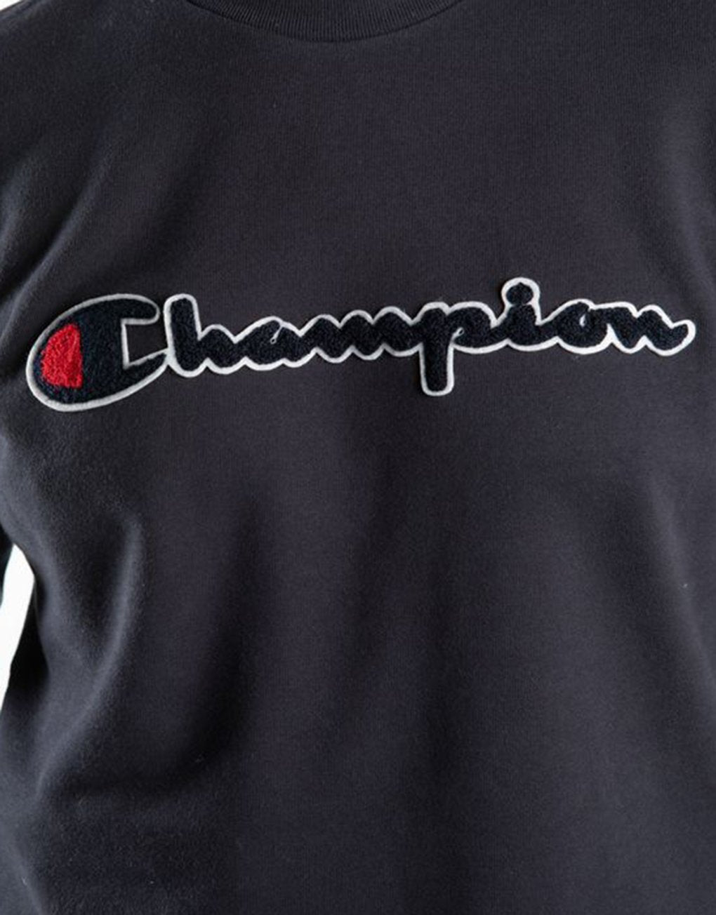 Champion Script Logo Recylced Cotton Terry Sweatshirt